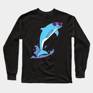 Cool Dolphin Long Sleeve T-Shirt